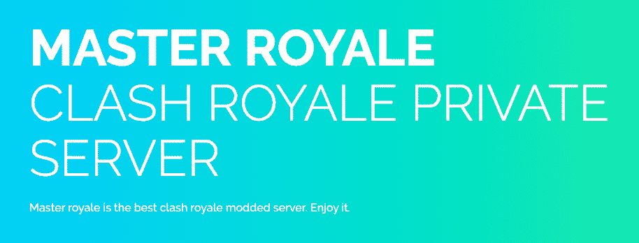 Master Royale CR Private Server